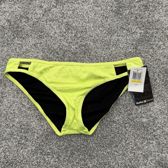 Hurley Other - Hurley Swim Bikini Bottom M Swim Rave Neon Spring Break Festival Cheeky Y2K Surf